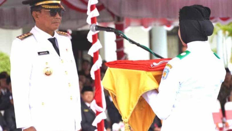 Bupati Murung Raya Inspektur Upacara HUT Ke-80 RI