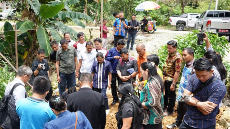 Bupati Murung Raya Laksanakan Peletakan Batu Pertama Pembangunan Pastori GPdI Bethesda