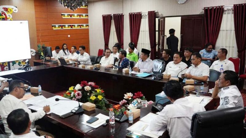 Bupati Murung Raya Pimpin Langsung Rapat Monev Pembangunan