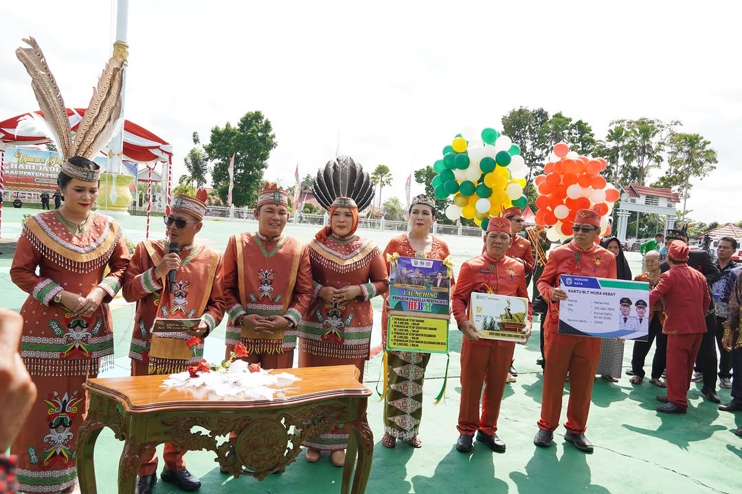 Launching Program Mura Hebat, Bantuan Bidang Pendidikan, Kesejahteraan Sosial dan Penguatan Kelembagaan Adat