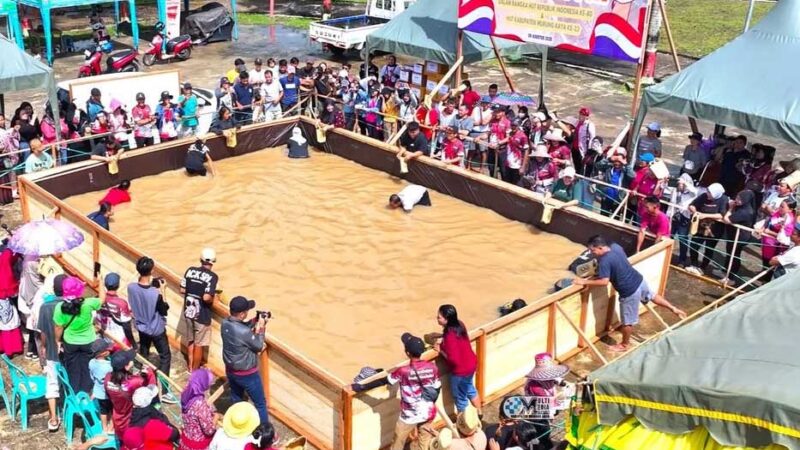 Ratusan Warga Ikuti Lomba Mangaruhi Meriahkan HUT RI dan Hari Jadi Kabupaten Mura