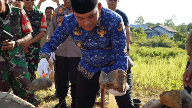 Rahmanto Muhidin Laksanakan Peletakan Batu Pertama Koperasi Merah Putih di Kabupaten Mura