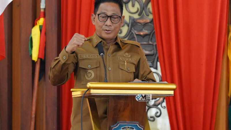 Bupati Heriyus Buka Muskab PBSI Murung Raya Tahun 2025