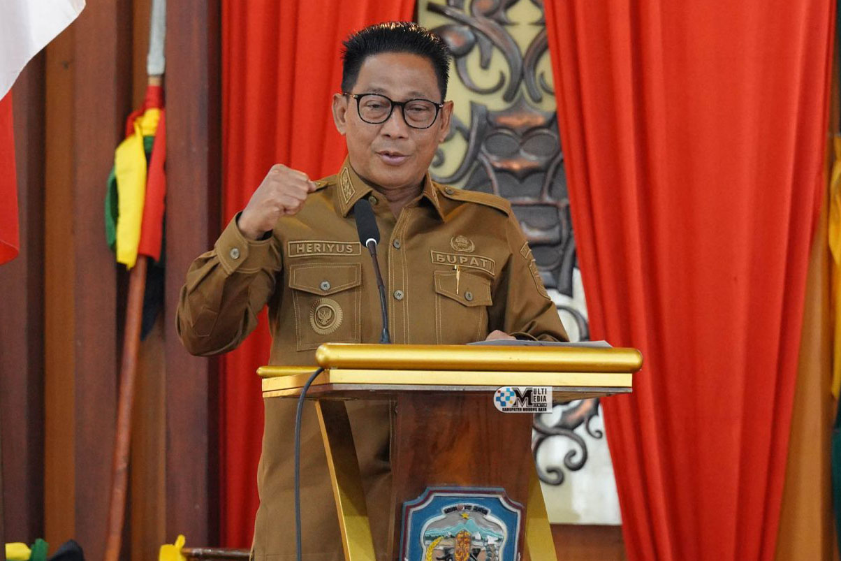 Bupati Heriyus Buka Muskab PBSI Murung Raya Tahun 2025