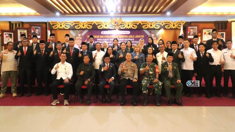 Sarwo Mintarjo Dilantik Sebagai Pj Sekda Mura Bersama 59 Pejabat Lainnya