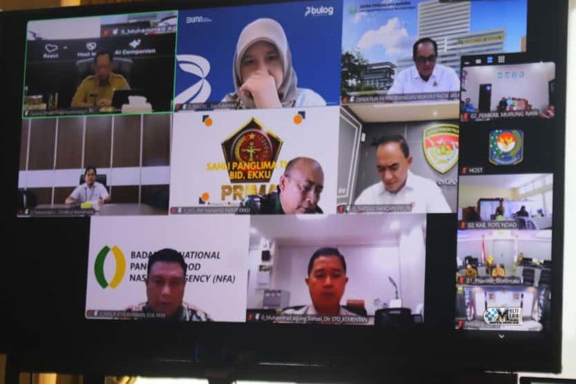 Asisten II Setda Mura Ikuti Rakor Pengendalian Inflasi Bersama Mendagri Secara Virtual