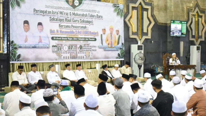Hadiri Isra Mi’raj dan Pergantian Tahun, Gubernur Kalteng Serukan Muhasabah