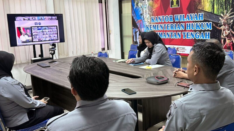 Ikuti Sosialisasi KUHP Nasional, Kanwil Kemenkum Siap Kawal Penerapan KUHP di Kalteng