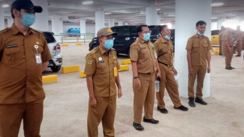 Dishub Kalteng Laksanakan Simulasi Pengaturan Parkir di RTH Bundaran Besar Palangka Raya