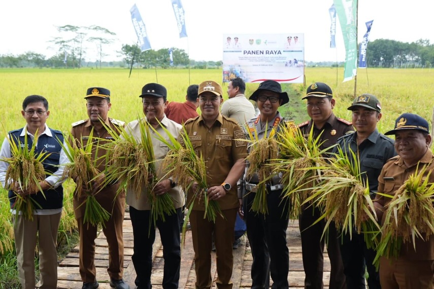 Hadiri Panen Raya Demplot Padi, Wagub Sampaikan Kemajuan Pertanian Kunci Wujudkan Swasembada Pangan