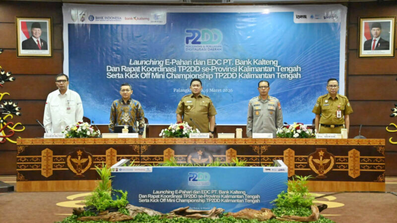 Wakil Gubernur Edy Pratowo Launching E-Pahari dan EDC PT. Bank Kalteng