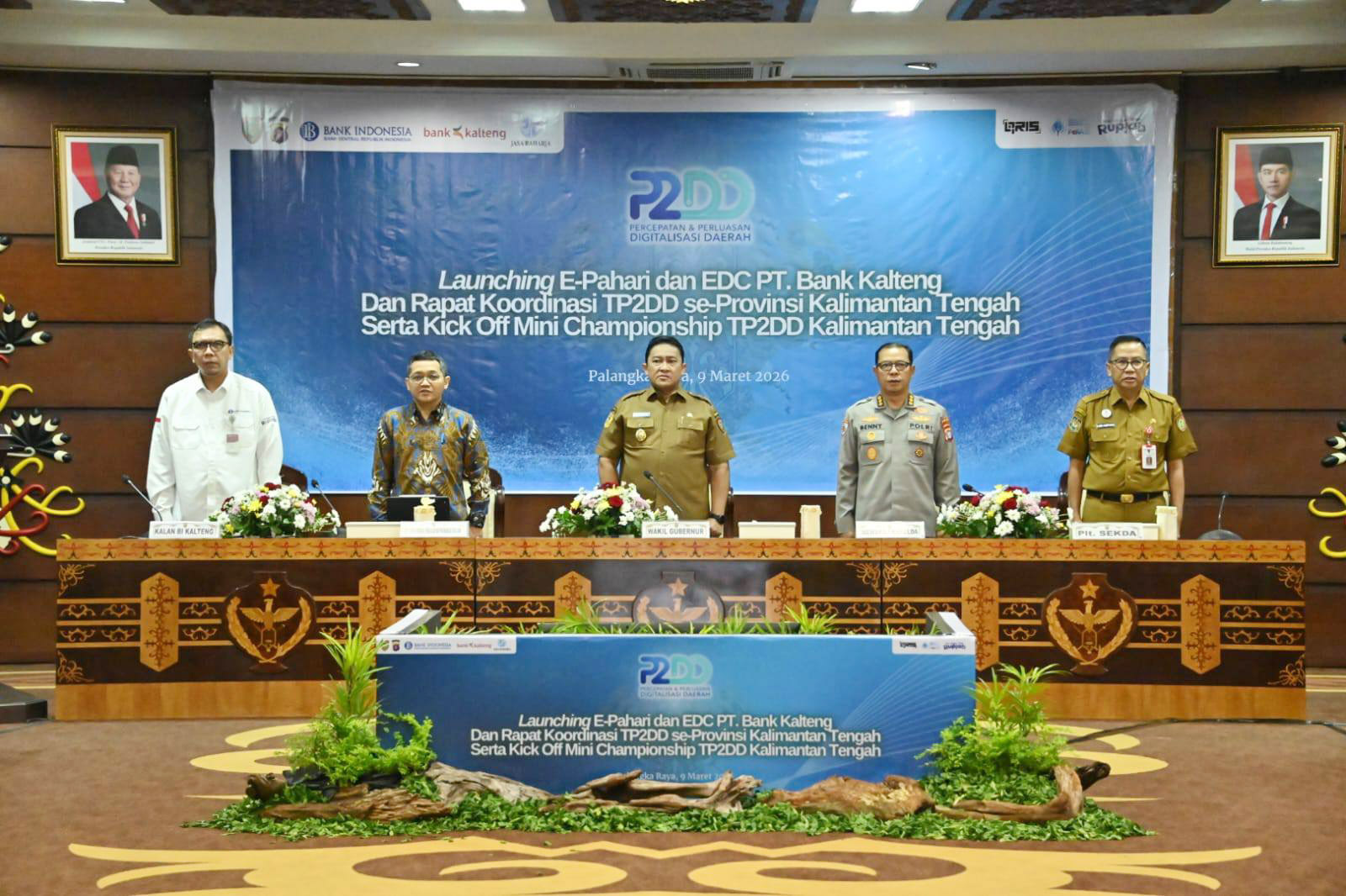 Wakil Gubernur Edy Pratowo Launching E-Pahari dan EDC PT. Bank Kalteng