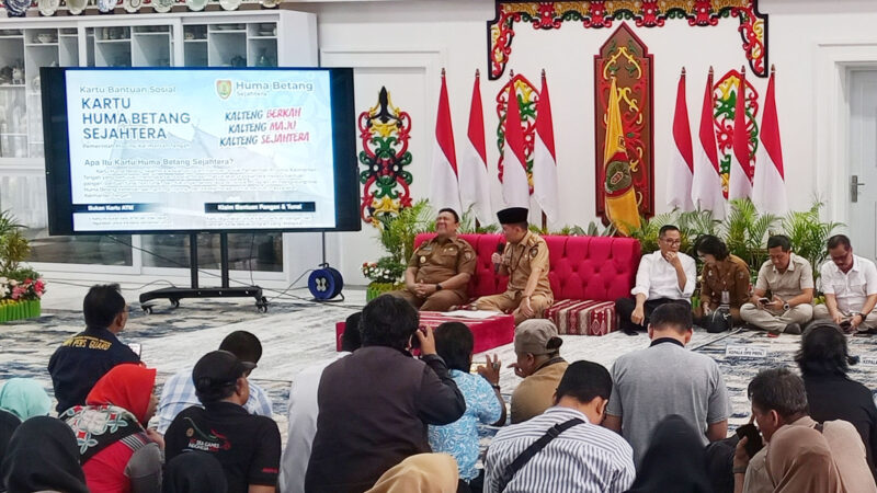 Pemprov Kalteng Gelar Sosialisasi Kartu Huma Betang Sejahtera Bersama Ormas dan Media