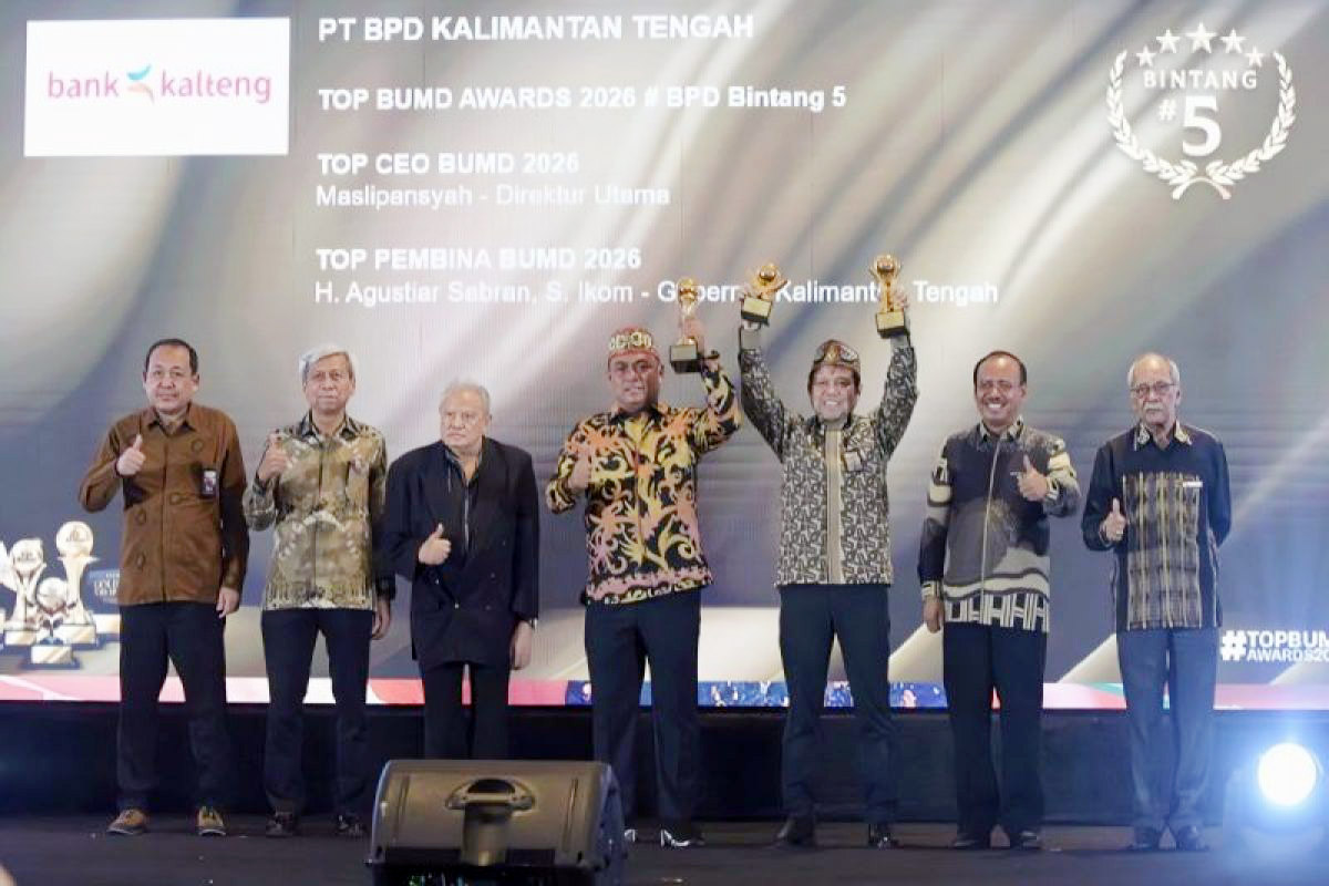 Membanggakan!!! Gubernur Kalteng Raih TOP Pembina BUMD 2026, Bank Kalteng Raih Bintang 5