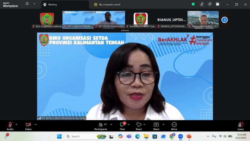 Evaluasi UPTD dan Cabang Dinas, Perkuat Pelayanan Publik dan Dorong PAD Kalteng