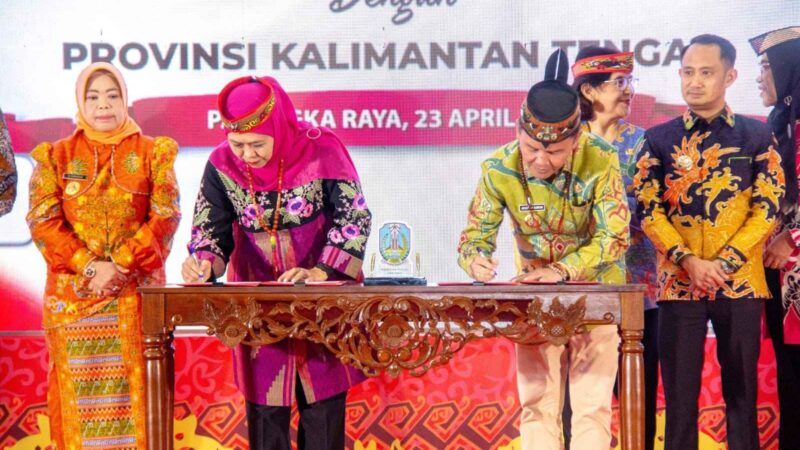 Gubernur Kalteng dan Gubernur Jatim Tandatangani MoU Misi Dagang dan Investasi Tahun 2026