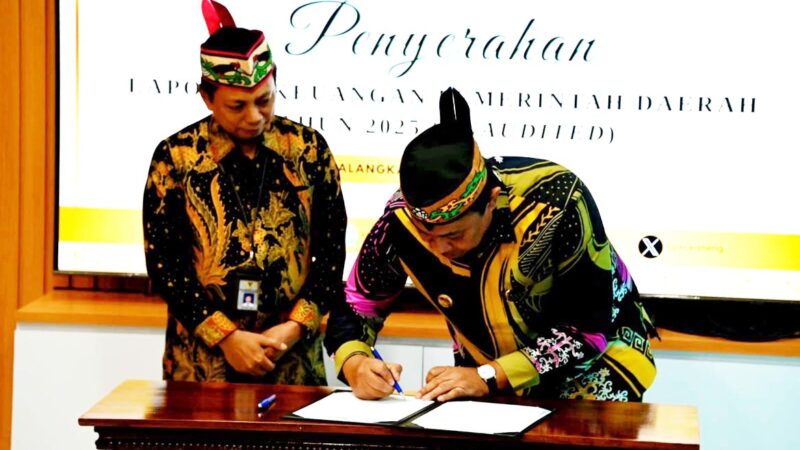 BPK Kalteng Terima LKPD Tahun 2025 dari Pemprov Kalteng