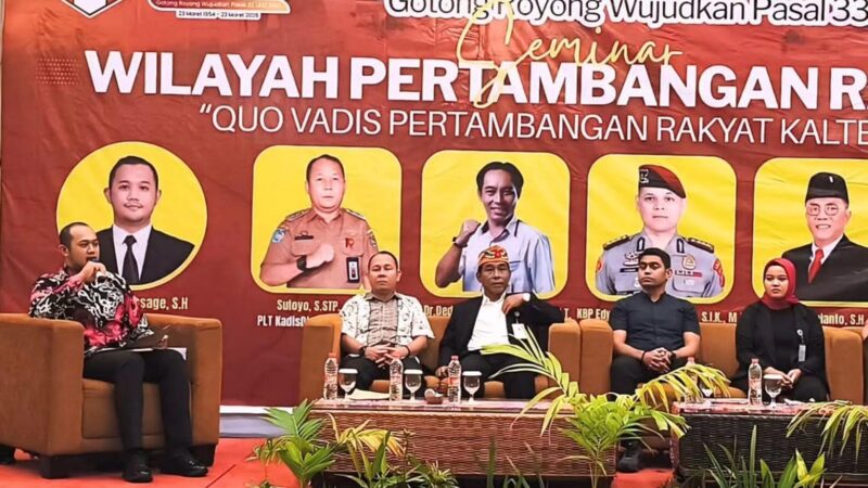 Plt. Kepala Dinas ESDM Kalteng Hadiri Dies Natalis GMNI Ke-72 dan Paparkan Progres Usulan WPR